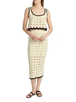 Rhiannon Scallop-Trimmed Crochet Tank