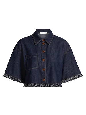 Rhiannon Fringe Denim Shirt