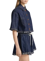 Rhiannon Fringe Denim Shirt