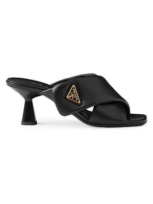 Padded Nappa Leather Sandals