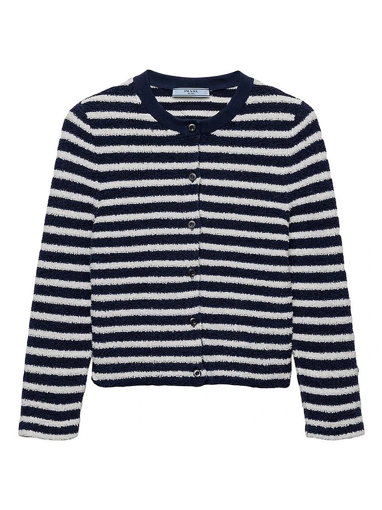Cotton Bouclé Cardigan
