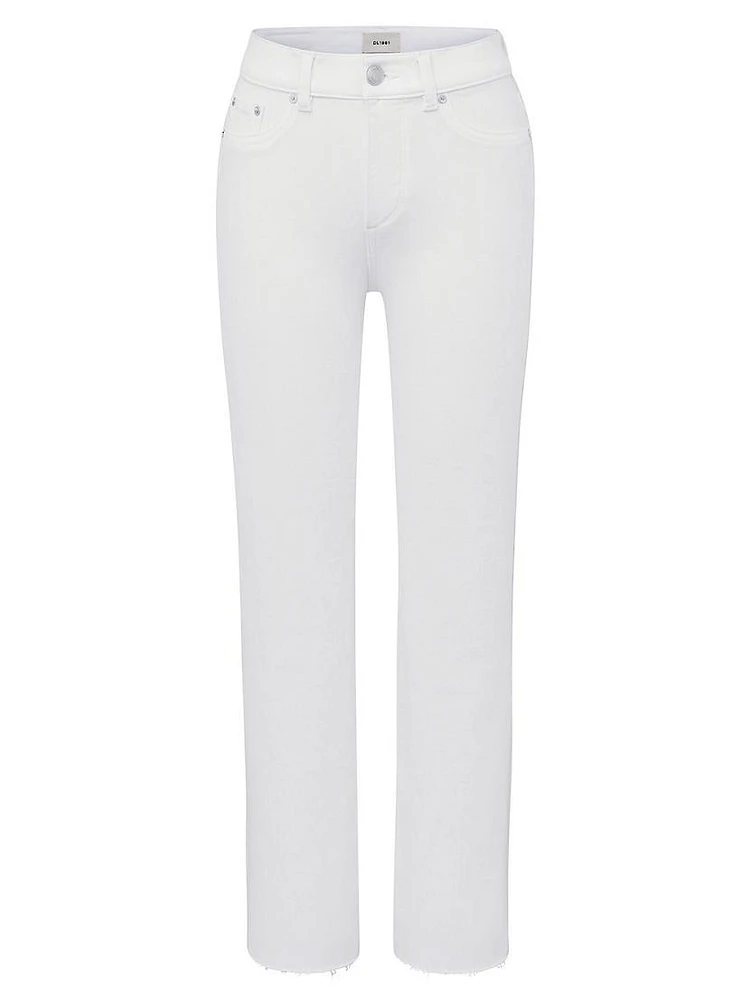 Mara Straight Mid Rise Instasculpt Ankle Jeans