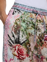 Minna Printed Relaxed Drawstring Pants