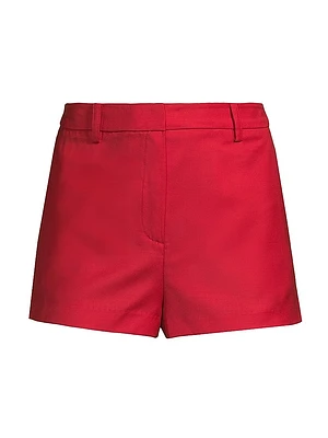 Jolin Wool-Blend Tailored Shorts