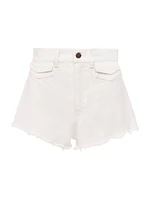 Twill Cut-Off Shorts