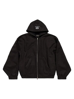 Unity Sports Icon Boxy Zip-Up Large Fit Hoodie