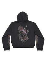 Tacky Tattoo Zip-Up Small Fit Hoodie