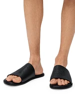 LOEWE x Paula's Ibiza Flex Anagram Leather Slide Sandals