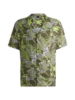 Regular-Fit Beach Shirt with All-Over Print