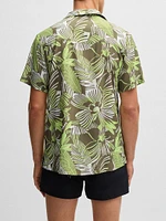 Regular-Fit Beach Shirt with All-Over Print