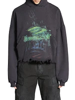 Diy Imprint Cropped Hoodie