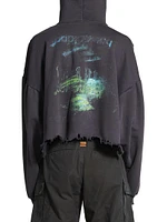Diy Imprint Cropped Hoodie