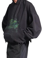 Diy Imprint Cropped Hoodie