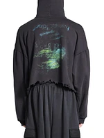 Diy Imprint Cropped Hoodie