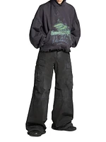 Diy Imprint Cropped Hoodie