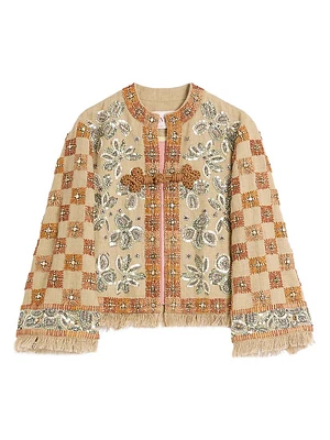 Embroidered Linen Jacket
