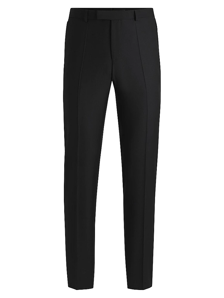 Slim-Fit Trousers Virgin Wool with Stretch