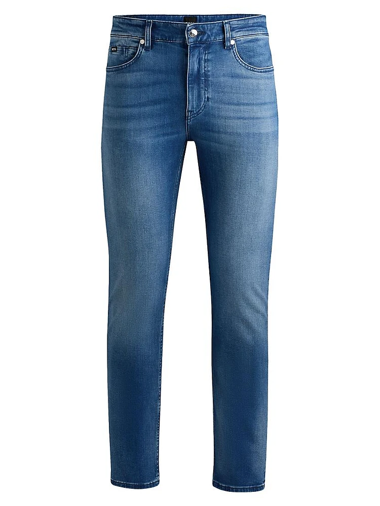 Delaware Slim-Fit Jeans Cashmere-Touch Denim