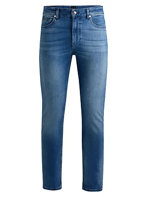 Delaware Slim-Fit Jeans Cashmere-Touch Denim
