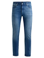 Delaware Slim-Fit Jeans Cashmere-Touch Denim