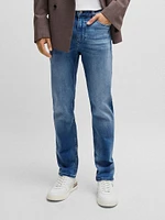Delaware Slim-Fit Jeans Cashmere-Touch Denim