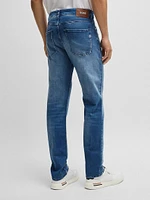 Delaware Slim-Fit Jeans Cashmere-Touch Denim