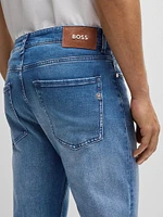 Delaware Slim-Fit Jeans Cashmere-Touch Denim