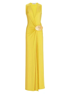 Fadila Wrap Maxi Dress