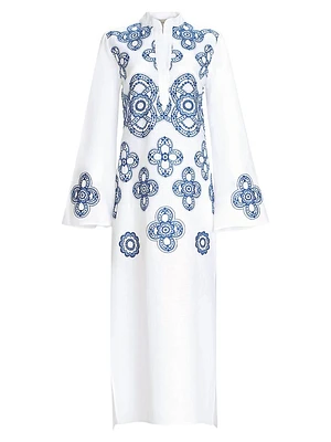 Adalys Linen Blend Tunic Maxi Dress