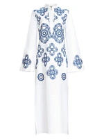 Adalys Linen Blend Tunic Maxi Dress
