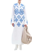 Adalys Linen Blend Tunic Maxi Dress