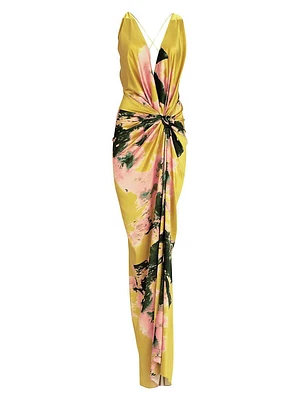 Jazmin Stretch Silk Maxi Dress