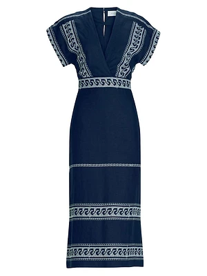Ady Linen Blend Midi-Dress
