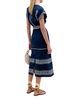 Ady Linen Blend Midi-Dress