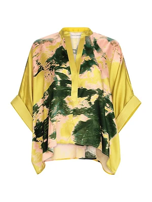 Daia Silk Printed Blouse