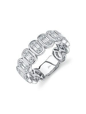 Aleera 14K White Gold & 0.50 TCW Diamond Band