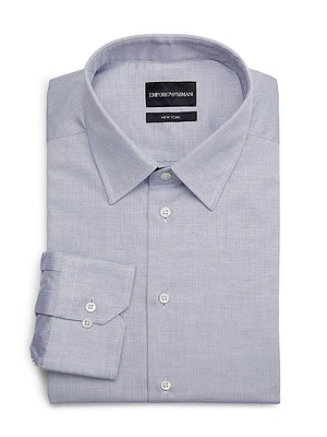 Chevron Cotton Dress Shirt