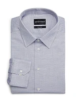 Chevron Cotton Dress Shirt