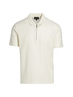 Knit Half-Zip Polo Shirt
