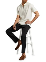 Knit Half-Zip Polo Shirt