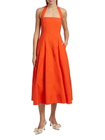 Natalie Halterneck Midi-Dress