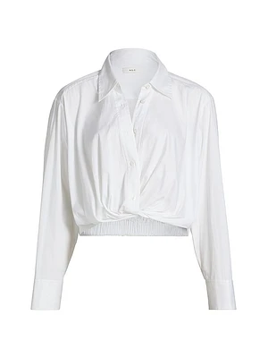 Leo Cotton Long-Sleeve Top