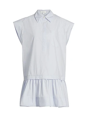 Brock Cotton Drop-Waist Minidress