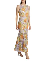 Anna Floral Embellished Gown