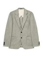 Textured Wool-Blend Single-Breasted Blazer