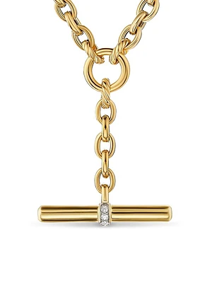 DY Mercer Petite Toggle Chain Necklace 18K Yellow Gold