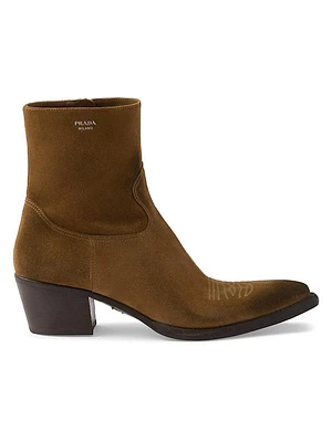 Suede Booties