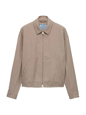 Mouliné Wool Blouson Jacket