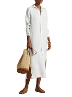 Linen Midi Shirtdress