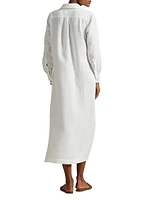 Linen Midi Shirtdress